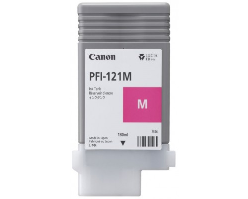 CANON Tinta gran formato Magenta para TM-255,TM-350,TM-355  PFI-121M 130ml