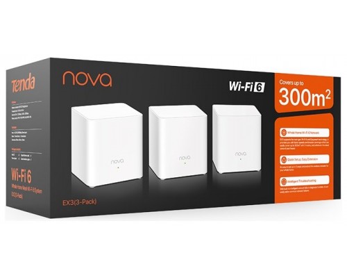 Tenda EX3(3-PACK) - Mesh WiFi 6 - Kit 3 unidades -