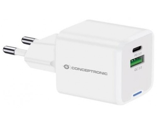 CARGADOR DE PARED CONCEPTRONIC USB-C x1 USB-Ax1