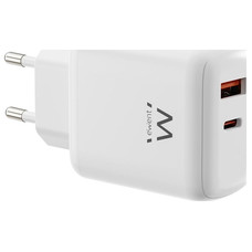CARGADOR MOVIL EWENT EW1329 GAN RAPIDO 45W USB-C PD USB-A QC COMPACTO