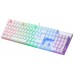 TECLADO MECANICO MARS GAMING MK422 WHITE SWITCH AZUL