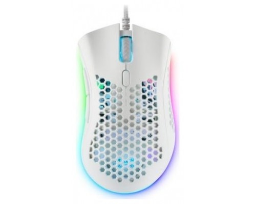 MOUSE MARS GAMING RGB MMEX DISE¾O HIVE WHITE