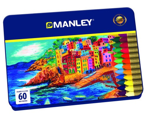 ESTUCHE 60 CERAS MANLEY MNC00060 (Espera 4 dias)