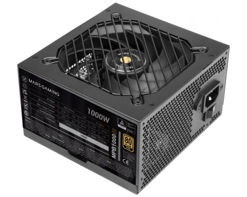 FUENTE ALIM. 1000W SI 80+ MARS GAMING (Espera 4 dias)