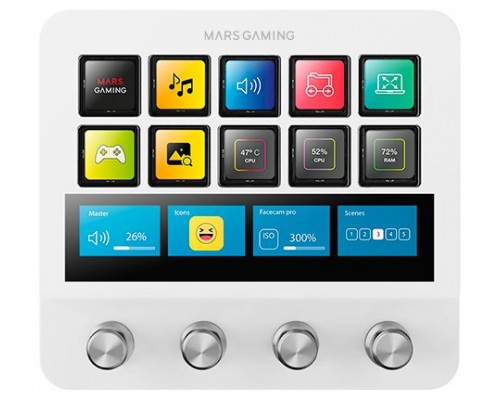 PLATAFORMA DE CONTROL MSD-PRO BLANCO MARS GAMING (Espera 4 dias)