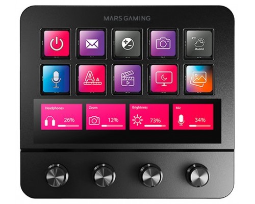 PLATAFORMA DE CONTROL MSD-PRO NEGRO MARS GAMING (Espera 4 dias)