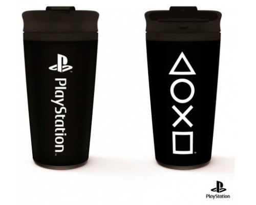 VASO DE VIAJE METÁLICO PLAYSTATION ONYX PYRAMID MTM25993 (Espera 4 dias)