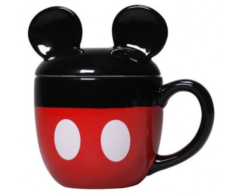 TAZA 3D CON TAPA CUERPO MICKEY MOUSE 425 ML HALF MOON BAY MUGSDC10 (Espera 4 dias)