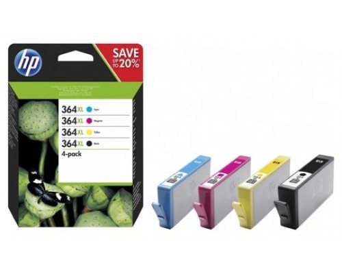 TINTA HP N9J74AE Nº 364XL PACK CUATRICOLOR (Espera 4 dias)