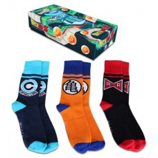 PACK DE 3 CALCETINES EN CAJA REGALO DRAGON BALL LOGOS TALLA 40-45 GEEK NA-9596 (Espera 4 dias)