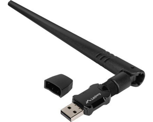 ADAPTADOR RED LANBERG USB 2.0 WIFI6 DUAL BAND AX900 2.4/5GHZ 600MB/S ANTENA EXT