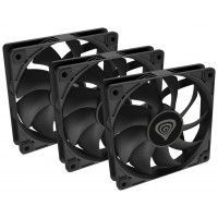 NATEC Oxal 120 Carcasa del ordenador Ventilador 12 cm Negro 3 pieza(s)