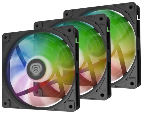 VENTILADOR GENESIS OXAL 120 ARGB NEGRO PACK 3 UDS