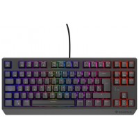 TECLADO GAMING GENESIS THOR230 TKL RGB MECANICO NEGRO SWITCH OUTEMUROJO HOT SWAP