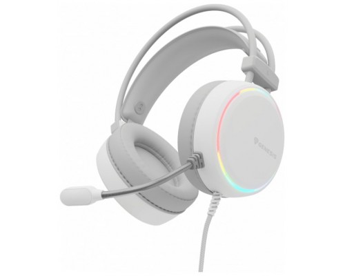 AURICULARES GAMING GENESIS NEON 613 2.0 RGB BLANCOS