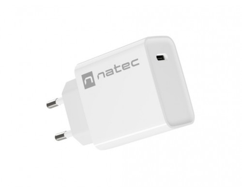 CARGADOR NATEC RIBERA 20W 1XUSB-C PD3.0 QC3.0 BLANCO