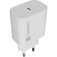 CARGADOR NATEC RIBERA 20W 1XUSB-C PD3.0 BLANCO