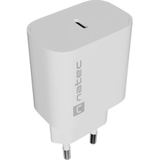 CARGADOR NATEC RIBERA 20W 1XUSB-C PD3.0 BLANCO