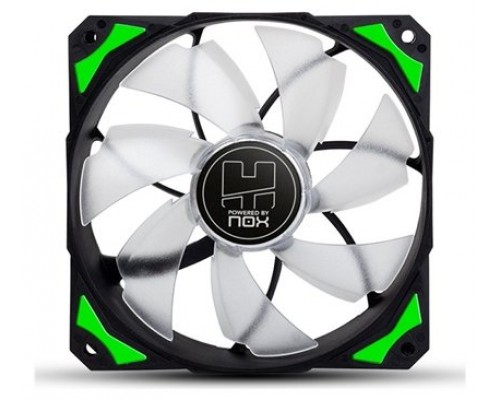 NOX H-Fan LED Carcasa del ordenador Ventilador 12 cm Negro, Verde, Blanco (Espera 4 dias)