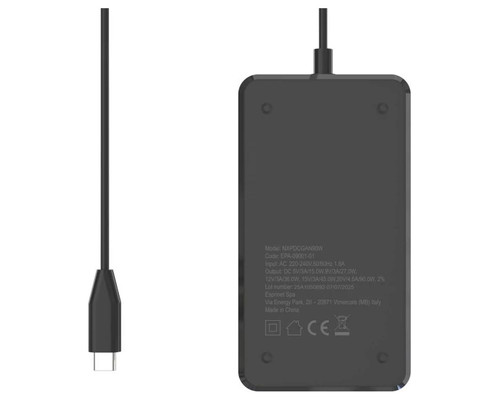 NILOX Alimentador gan usb-c para port&aacute;til -90w