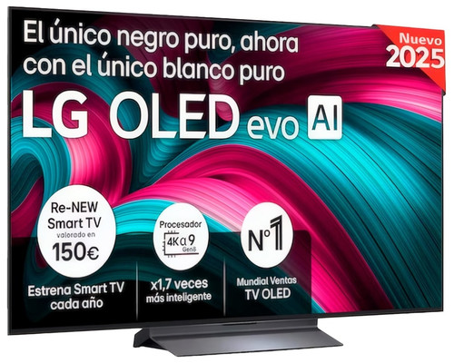 TV LG OLED EVO AI OLED55C54LA.AEUD 55" 4K ULTRAHD 120HZ SMART TV WEBOS DOLBY VISION TV LG OLED EVO AI OLED55C54LA.AEUD 55" 4K ULTRAHD 120HZ SMART TV WEBOS DOLBY VISION