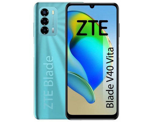 ZTE BLADE V40 VITA VERDE 4G / 6,745 HD+ / OC 1,6GHZ / 128GB ROM / MEMORY FUSION TECHNOLOGY 4GB / 48+2+2MP (Espera 4 dias)