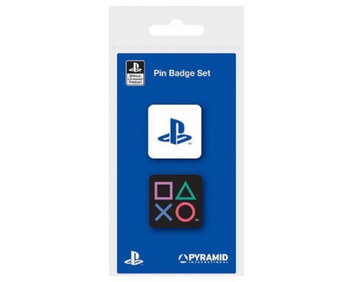 JUEGO DE PINES ESMALTADOS PLAYSTATION FORMAS PYRAMID REDSTRING PBE5607 (Espera 4 dias)