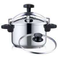 OLLA INOX PLUS + VALVULA ROTATIVA 8L HAEGER (Espera 4 dias)