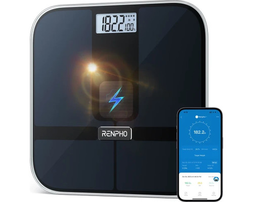 RENPHO ELIS 2 - SMART BODY SCALE - ITO - BLE - 3AAA - 11X11X1INCH BLACK PT (Espera 4 dias)