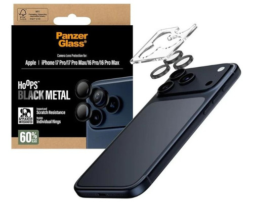 PanzerGlass Camera Protec. iPhone 16-17Pro/Max Neg PanzerGlass Camera Protec. iPhone 16-17Pro/Max Neg