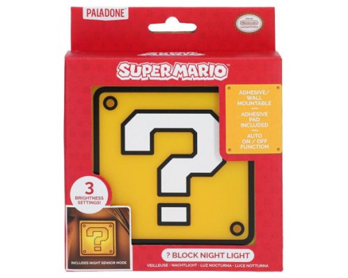 LÁMPARA QUESTION BLOCK DE SUPER MARIO 19 CM PALADONE REDSTRING PP11595NN (Espera 4 dias)