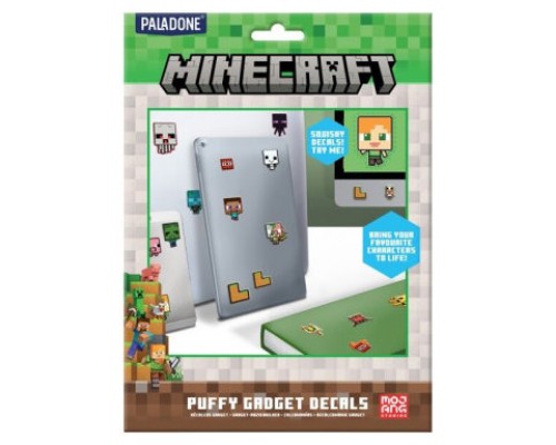 PACK VINILOS PARA GADGETS MINECRAFT 21 X 15 CM PALADONE PP13218MCF (Espera 4 dias)