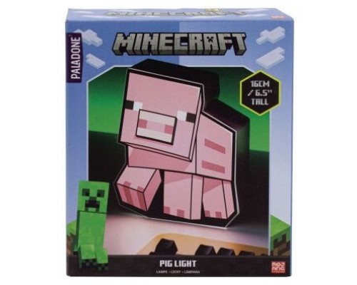 LÁMPARA MINECRAFT CERDO (PIG BOX) PALADONE PP9466MCF (Espera 4 dias)