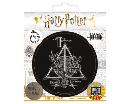 JUEGO DE PEGATINAS HARRY POTTER SÍMBOLOS PYRAMID INTERNATIONAL REDSTRING PS7324 (Espera 4 dias)