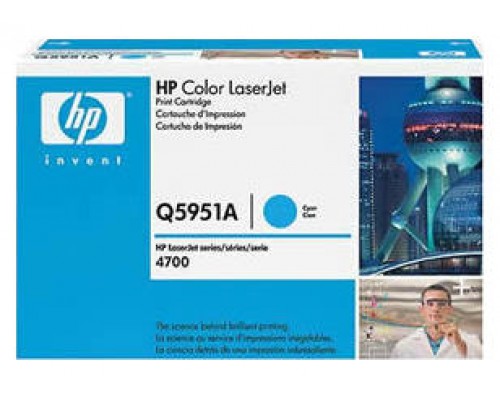 HP Laserjet Color 4700 Toner Cian, 10.000 Paginas