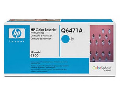 HP Laserjet Color 3600 Toner Cian, 4.000 Páginas - DESCATALOGADO