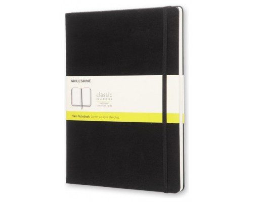 LIBRETA CLASICA TAPA DURA NEGRA XL (19X25CM) LISA MOLESKINE QP092 (Espera 4 dias)