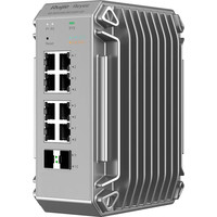 SWITCH INDUSTRIAL RUIJIE MANAGED POE 8G RJ45 2 SFP GIGABIT LAYER2