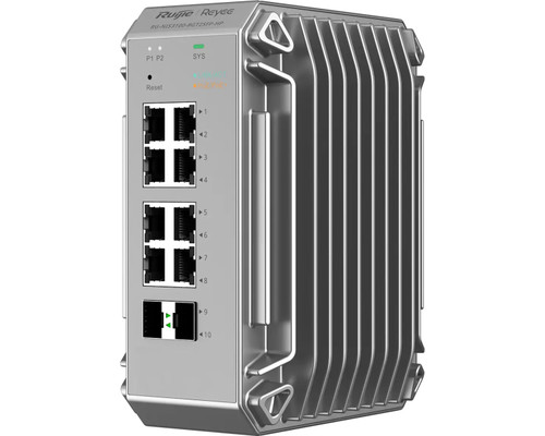 SWITCH INDUSTRIAL RUIJIE MANAGED POE 8G RJ45 2 SFP GIGABIT LAYER2