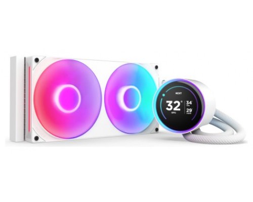 NZXT Kraken Elite 280 RGB Procesador Sistema de refrigeración líquida todo en uno 14 cm Blanco 1 pieza(s) (Espera 4 dias)