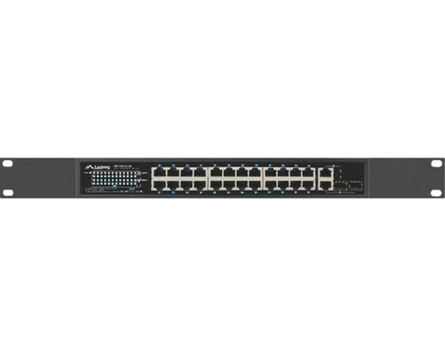 SWITCH LANBERG 24 PTOS 100MB POE+/2X COMBO GIGABIT ETHERNET 360W V2 RACK 19"