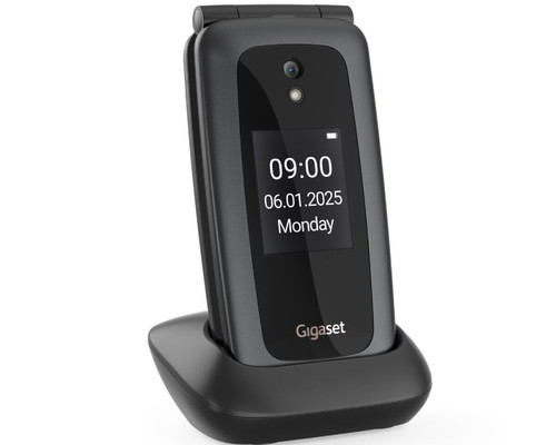 Gigaset GL795 7,11 cm (2.8") 142 g Negro Tel&eacute;fono para personas mayores (Espera 4 dias)