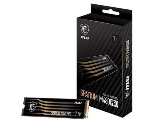 MSI SPATIUM M480 PRO PCIe 4.0 NVMe M.2 1TB PCI Express 4.0 3D NAND (Espera 4 dias)