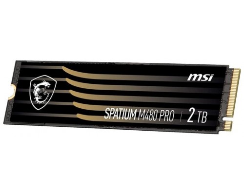 MSI SPATIUM M480 PRO PCIE 4.0 NVME M.2 2TB unidad de estado sólido PCI Express 4.0 3D NAND (Espera 4 dias)