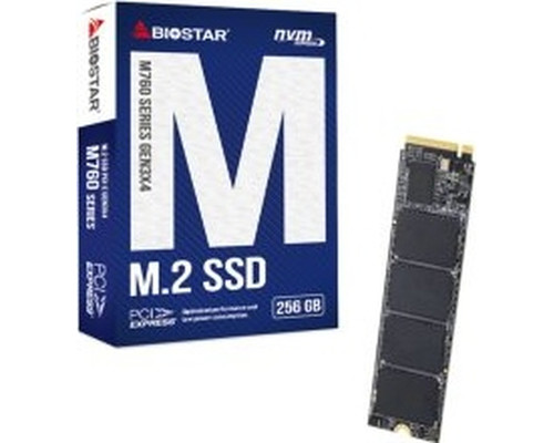 Biostar SSD M760 256Gb Pcie Gen3x4 NVMe 1.3 Biostar SSD M760 256Gb Pcie Gen3x4 NVMe 1.3