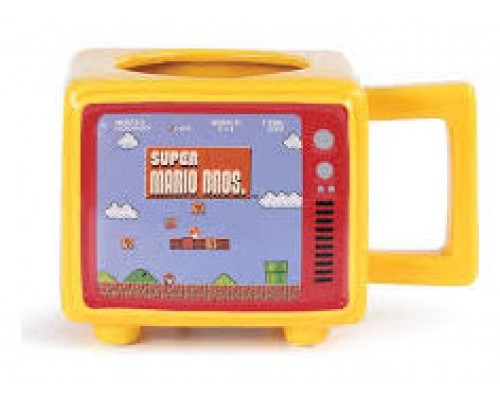 TAZA TÉRMICA CON FORMA DE TV RETRO SUPER MARIO PYRAMID REDSTRING SCMG25954 (Espera 4 dias)