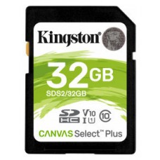 Kingston Technology Canvas Select Plus memoria flash 32 GB SDHC Clase 10 UHS-I (Espera 4 dias)