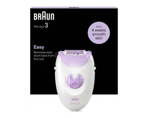 DEPILADORA ELECTRICA BRAUN SILK-EPIL 3 SE3-000 RODILLO MASAJE LUZ SMARTLIGHT