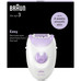 DEPILADORA ELECTRICA BRAUN SILK-EPIL 3 SE3-000 RODILLO MASAJE LUZ SMARTLIGHT