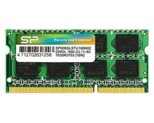 SP SP008GLSTU160 SoDim 8GB DDR3L 1600MH